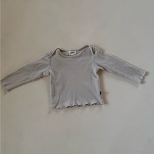 Oeuf Light Gray Long Sleeve Tee